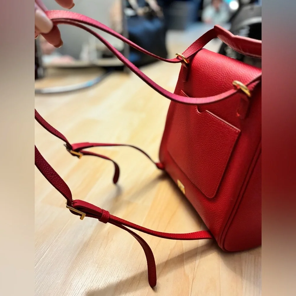 Parisa Wang Red Leather convertible bag